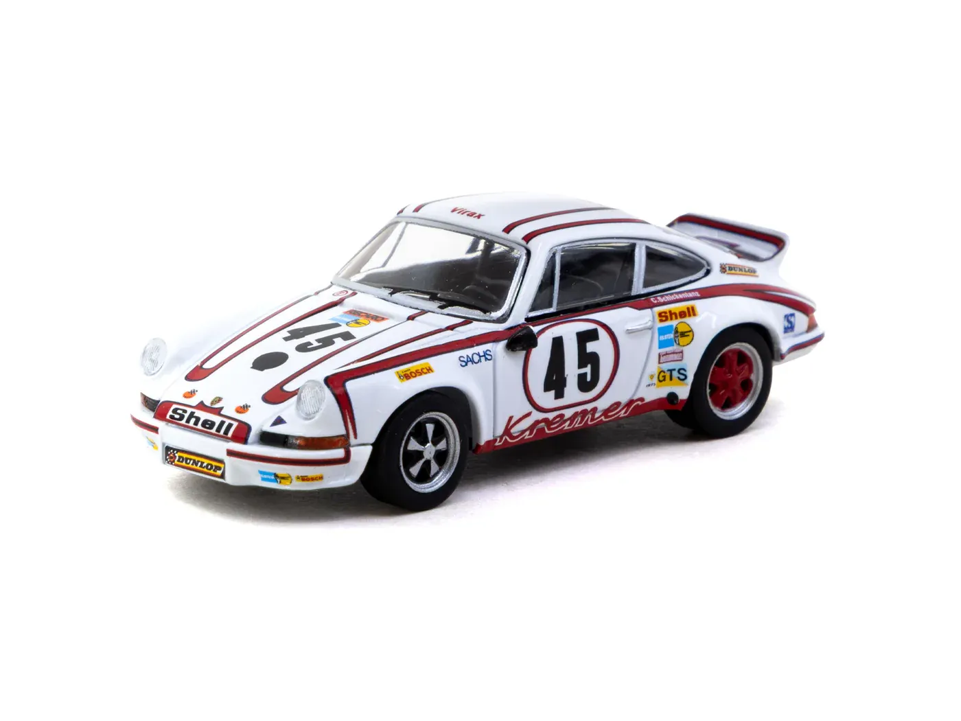 1:64 Tarmac - 1973 Porsche 911 Carrera RSR 2.8 24h Le Mans #45 Winner