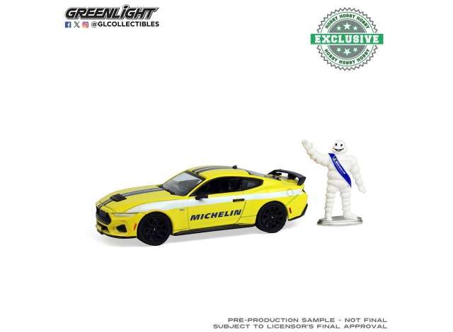 1:64 Greenlight - 2024 Ford Mustang GT with Michelin Man Figure