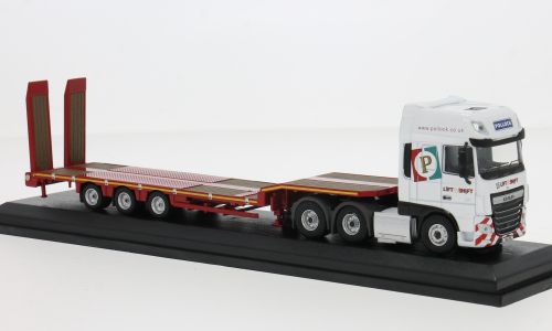 1:76 Oxford  - Pollock Lift & Shift DAF Xf Euro 6 Semi Low Loader