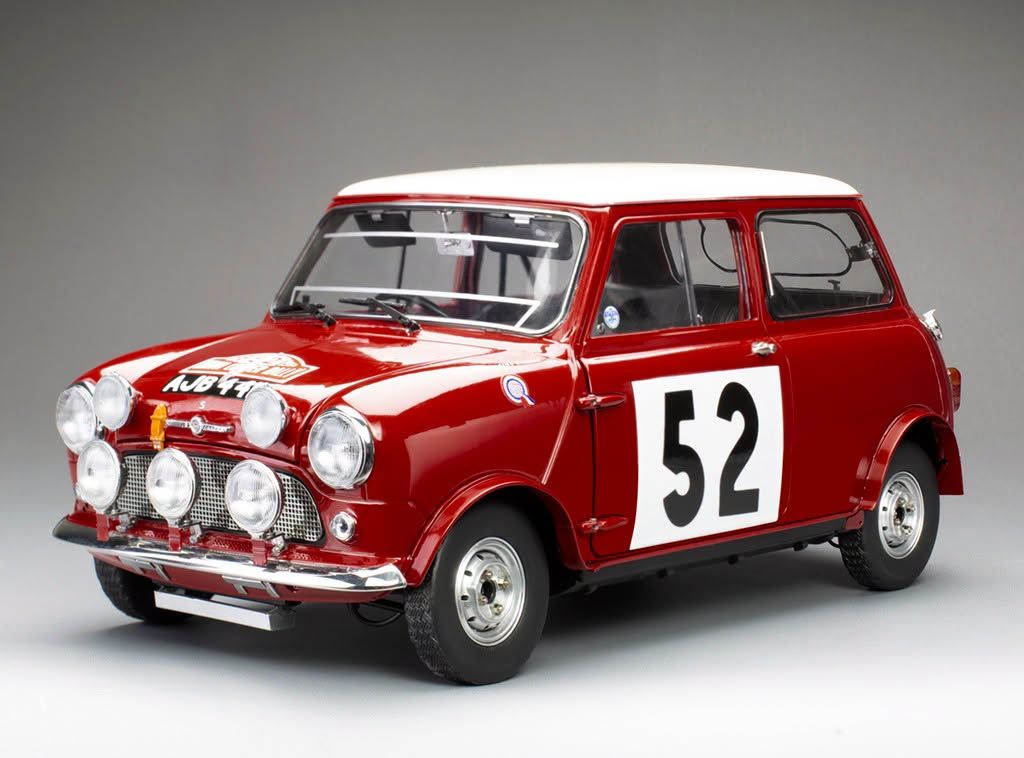 1:12 Sunstar - Mini Cooper S - #52 T.Makinen / P.Easter - Winner Rally Monaco 1965 1:12 Sunstar - Mini Cooper S - #52 T.Makinen / P.Easter - Winner Rally Monaco 1965