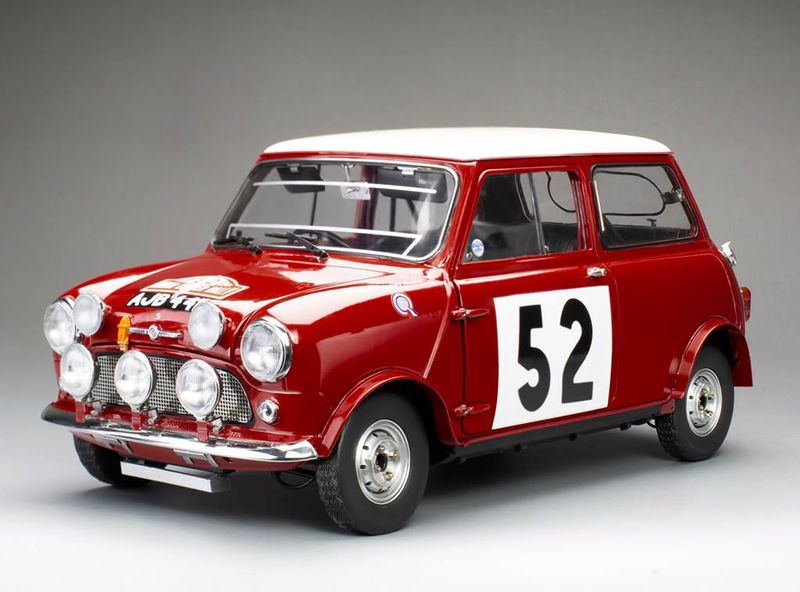 1:12 Sunstar - Mini Cooper S - #52 T.Makinen / P.Easter - Winner Rally Monaco 1965 1:12 Sunstar - Mini Cooper S - #52 T.Makinen / P.Easter - Winner Rally Monaco 1965