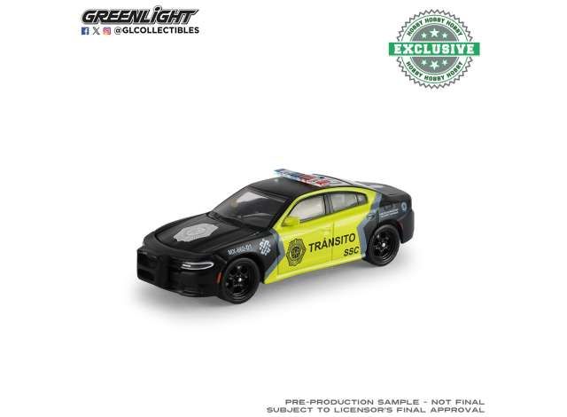 1:64 Greenlight - 2022 Dodge Charger SSC Mexico City Traffic Control Police *Hot Pursuit*