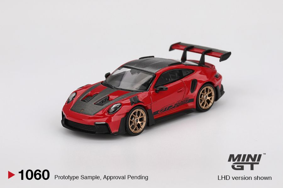 1:64 Mini GT - 2022 Porsche 911 (992) GT3 RS Weissach Packaging, guards red 1:64 Mini GT - 2022 Porsche 911 (992) GT3 RS Weissach Packaging, guards red