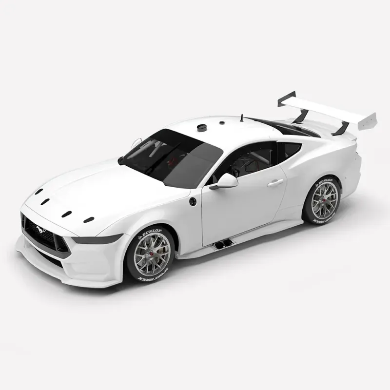 1:18 Authentic Collectables - Plain Body Ford Mustang GT Gen3 Supercar - Gloss White