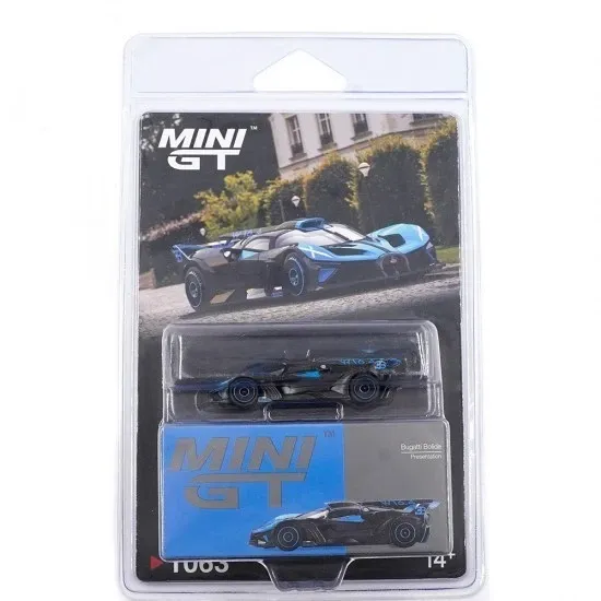 1:64 Mini GT - 2024 Bugatti Bolide Presentation, black/blue *Blister packaging*