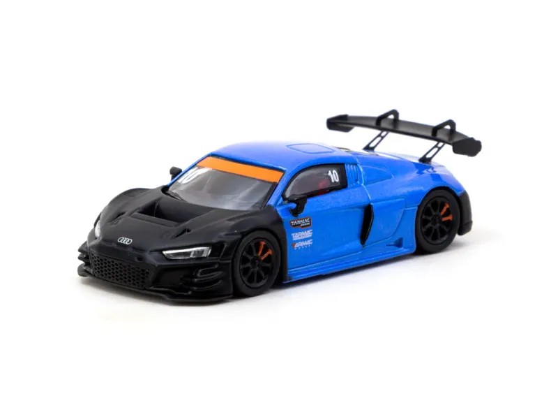 1:64 Tarmac - Audi R8 LMS GT3 EVO II *Tarmac Works 10th Anniversary*, black/blue 1:64 Tarmac - Audi R8 LMS GT3 EVO II *Tarmac Works 10th Anniversary*, black/blue