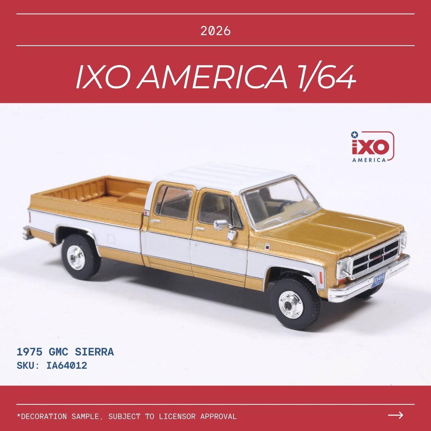 1:64 Ixo USA - 1975 GMC Sierra Classic, yuba gold 1:64 Ixo USA - 1975 GMC Sierra Classic, yuba gold