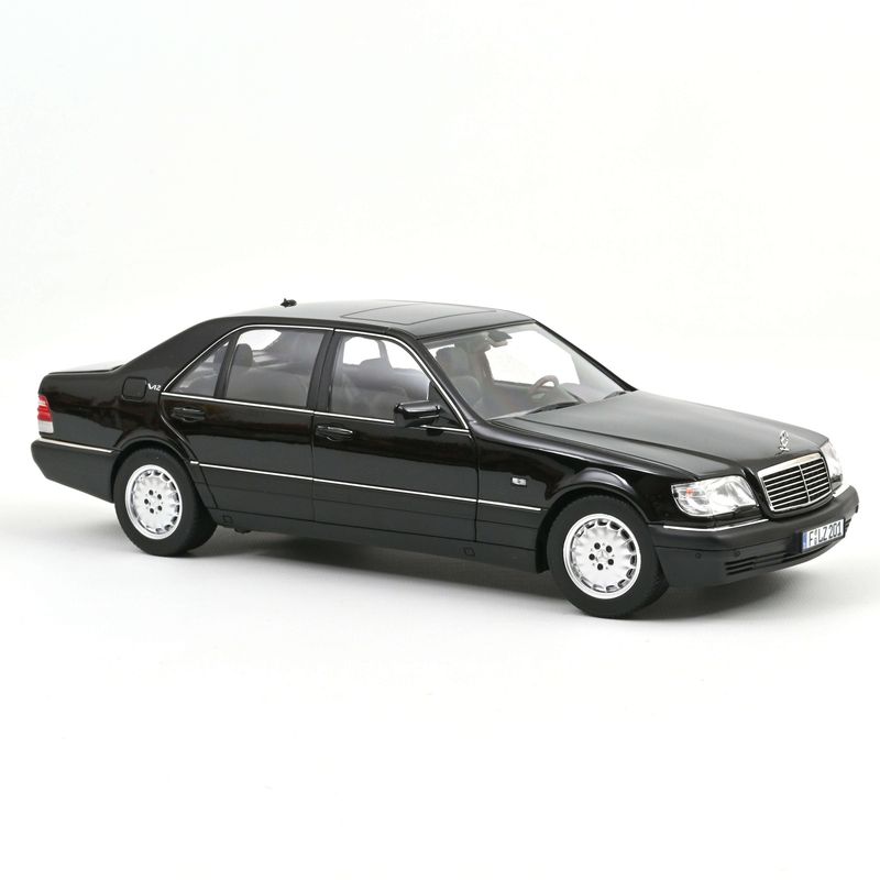 1:18 Norev - 1997 Mercedes S600 V12 Black 1:18 Norev - 1997 Mercedes S600 V12 Black