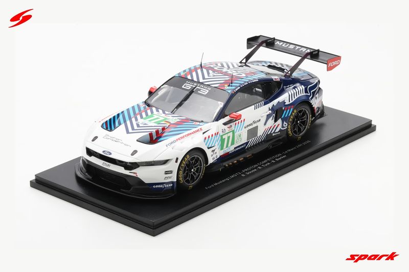 1:18 Spark - Ford Mustang LMGT3 No.77 PROTON COMPETITION Le Mans 24H 2025 B. Sousa - B. Tuck - B. Barker