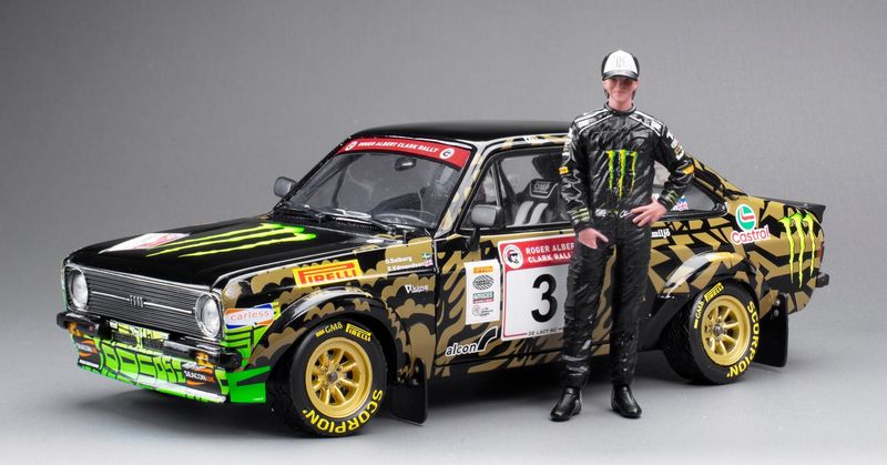 1:18 Sunstar - Ford Escort MKII RS1800 #3 Rally Roger Albert Clark 2023 O. Solberg - E. Edmondson *With Pilot Figure*