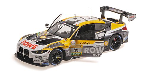 1:18 Minichamps - BMW M4 GT3 EVO Team Rowe Racing #98 Winner 24h Nurburgring 2025 J. Krohn - R. Marciello - K. Van der Linde 1:18 Minichamps - BMW M4 GT3 EVO Team Rowe Racing #98 Winner 24h Nurburgring 2025 J. Krohn - R. Marciello - K. Van der Linde