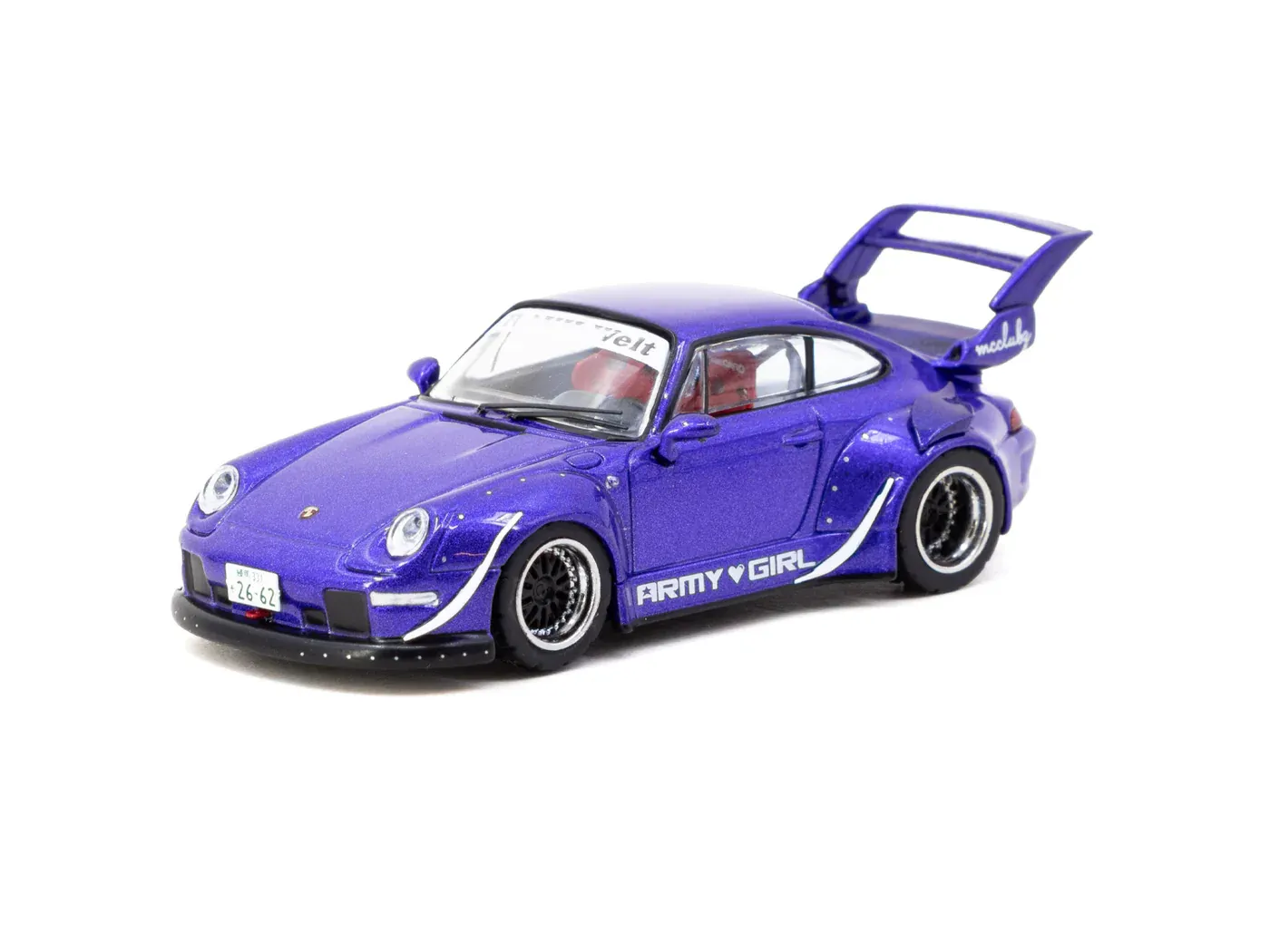 1:64 Tarmac - RWB 993 *ARMY GIRL*, purple 1:64 Tarmac - RWB 993 *ARMY GIRL*, purple