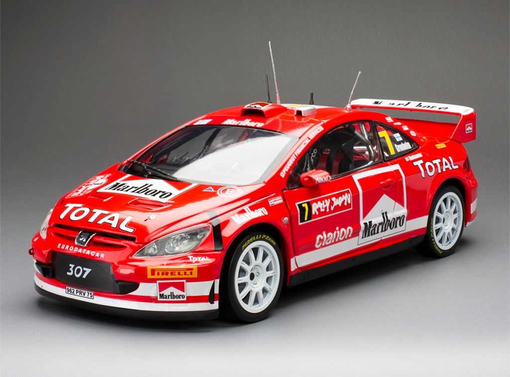 1:18 Sunstar - 2005 Peugeot 307 WRC #1 M.Gronhölm/T.Rautiainen Winner Rally Japan