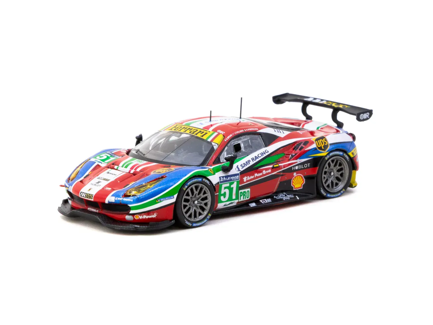1:64 Tarmac - 2016 Ferrari 488 GTE #51 G.Bruni/J. Calado/A.Pier Guidi 24h of Le Mans