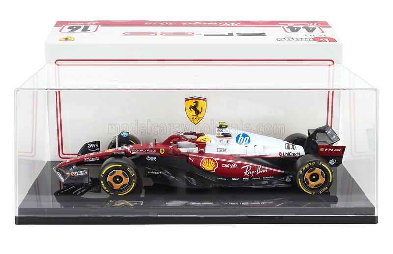 1:18 Bburago - Ferrari F1 SF-25 Team Scuderia Ferrari HP #44 Monza GP 2025 L. Hamilton *Niki Lauda 50th Anniversary World Champion* *Mit Vitrine* 1:18 Bburago - Ferrari F1 SF-25 Team Scuderia Ferrari HP #44 Monza GP 2025 L. Hamilton *Niki Lauda 50th Anniversary World Champion* *Mit Vitrine*