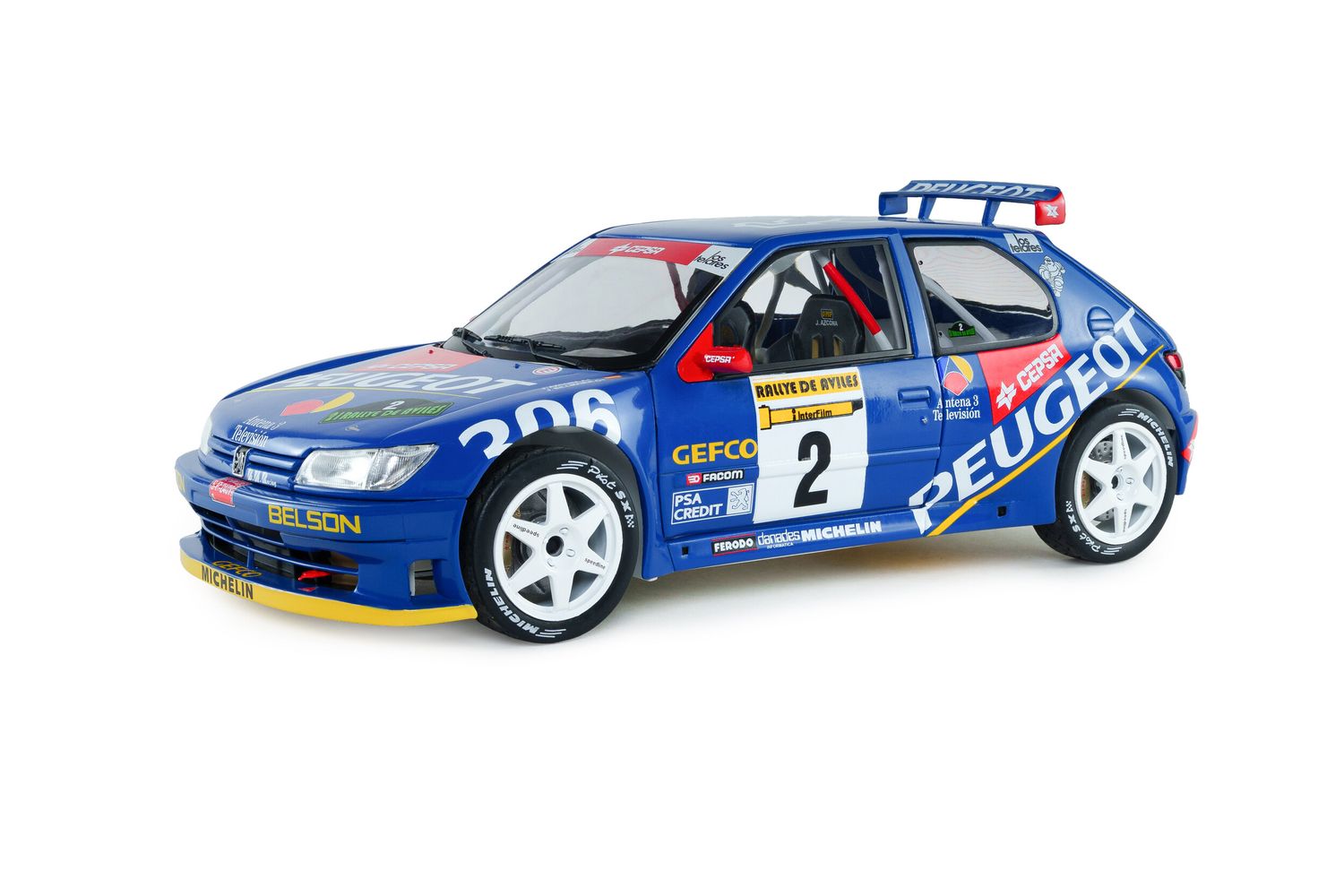 1:18 Solido - Peugeot 306 Maxi #2 Rally De Aviles 1997 Ascona - Billmaier