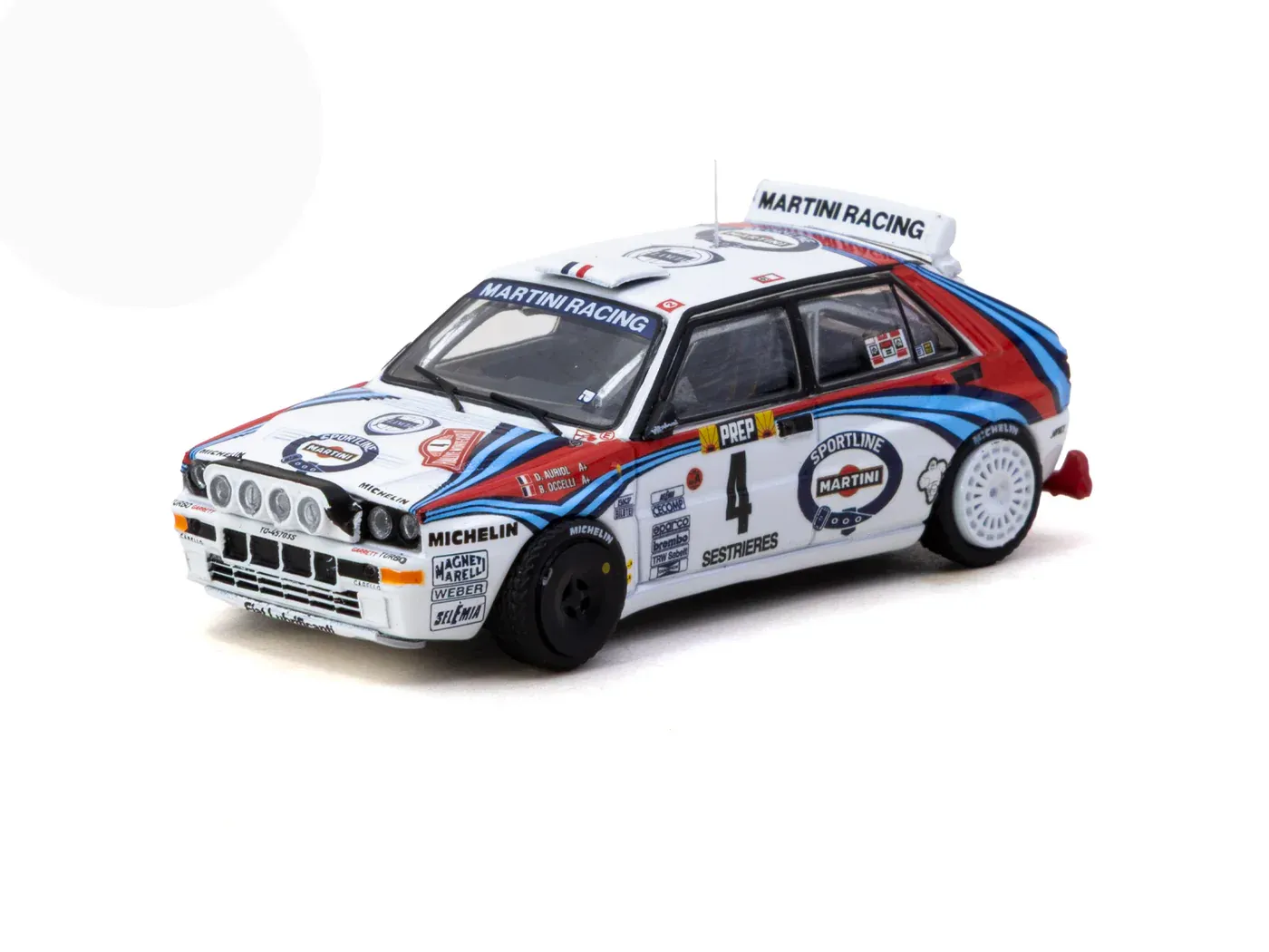 1:64 Tarmac - 1992 Lancia Delta HF Integrale #4 Didier Auriol/Bernard Occelli Monte Carlo Rally Winner 1:64 Tarmac - 1992 Lancia Delta HF Integrale #4 Didier Auriol/Bernard Occelli Monte Carlo Rally Winner