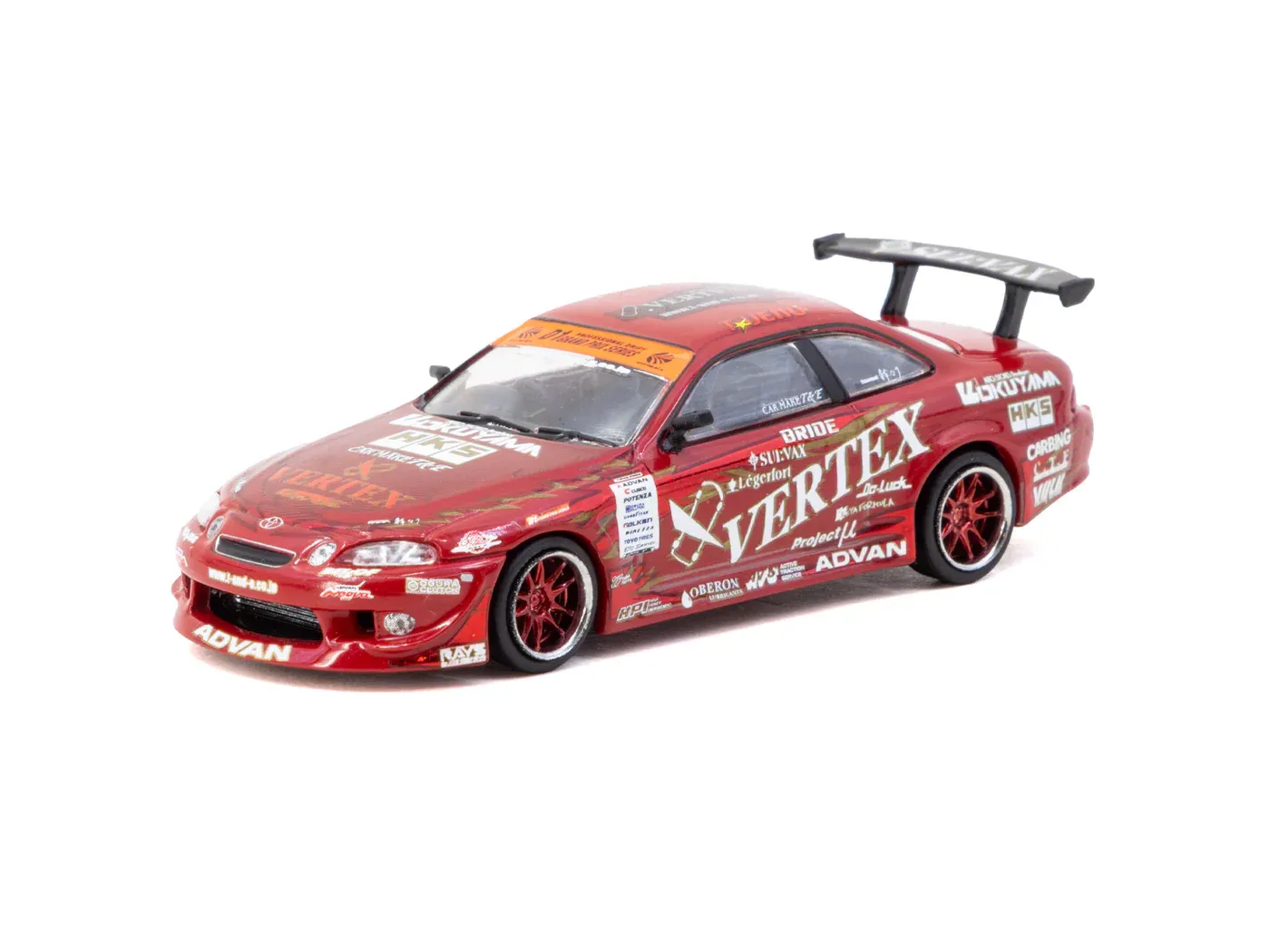 1:64 Tarmac - Vertex Ridge TE3005 Soarer, red *Tarmac Cards* 1:64 Tarmac - Vertex Ridge TE3005 Soarer, red *Tarmac Cards*