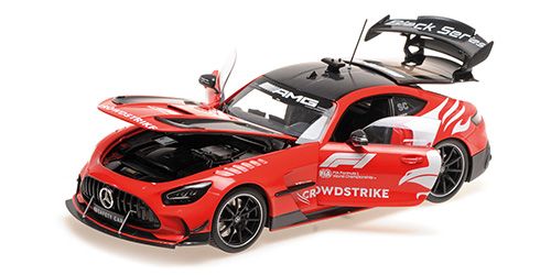 1:18 Minichamps - Mercedes AMG GT V8 Black Series F1 Safety Car Season 2025 Crowdstrike B. Maylander