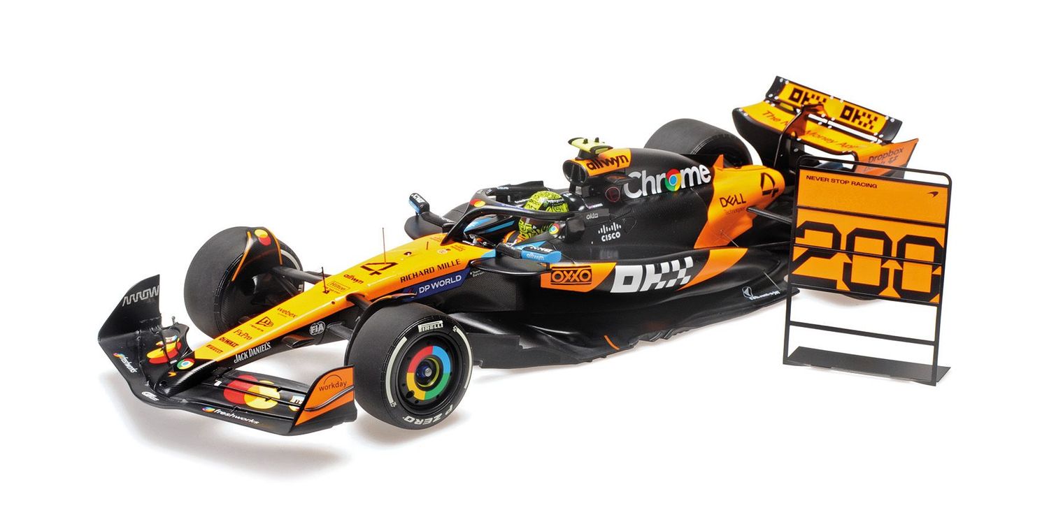 1:18 Minichamps - McLaren MCL39 #4 McLaren Formula 1 Team Hungarian GP 2025 L. Norris – Sieger 1:18 Minichamps - McLaren MCL39 #4 McLaren Formula 1 Team Hungarian GP 2025 L. Norris – Sieger