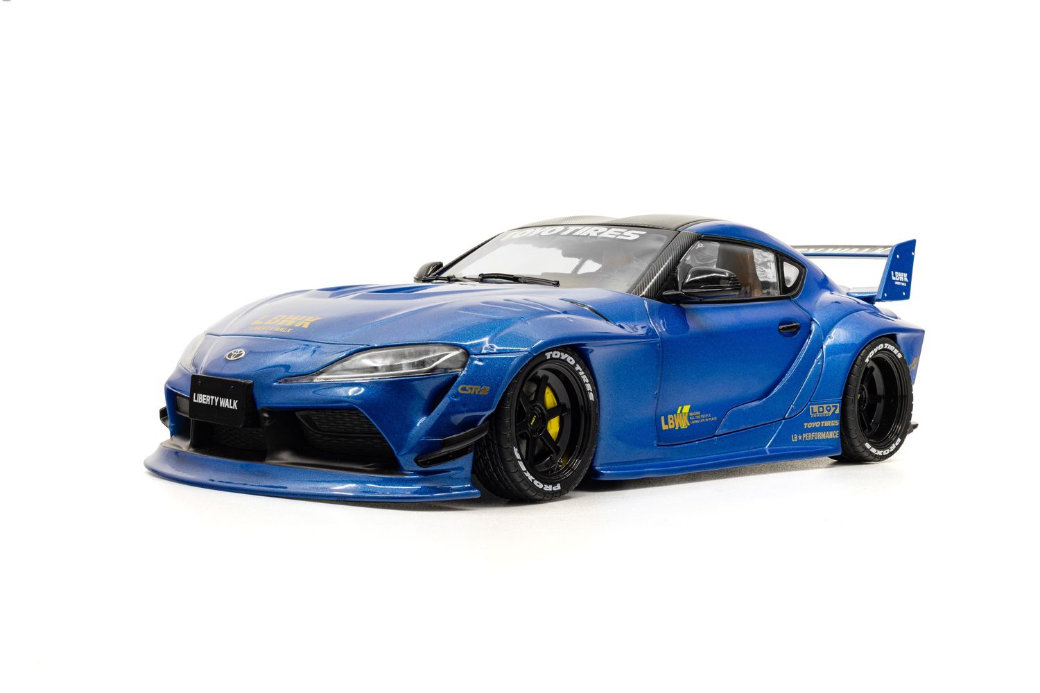 1:18 Solido - 2025 Toyota GR Supra Liberty Walk Blue Metallic 1:18 Solido - 2025 Toyota GR Supra Liberty Walk Blue Metallic