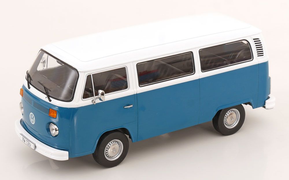 1:18 KK Scale - VW Bus T2b 1972 blau/weiß
