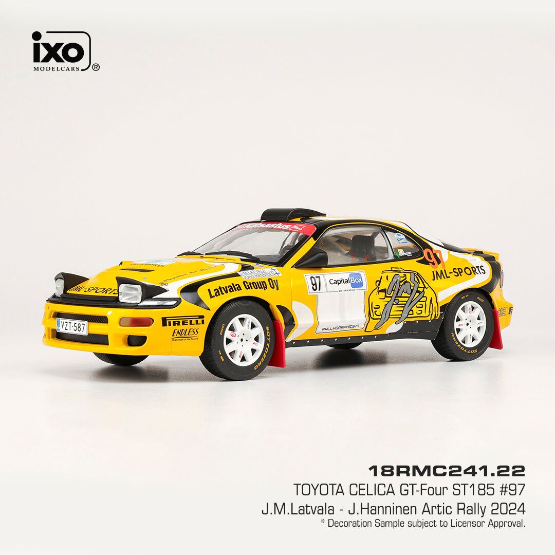 1:18 Ixo - Toyota Celica GT 4 Turbo (ST 185), Rally Artic Lapland, 2024, #97 J.M. Latvalla 1:18 Ixo - Toyota Celica GT 4 Turbo (ST 185), Rally Artic Lapland, 2024, #97 J.M. Latvalla