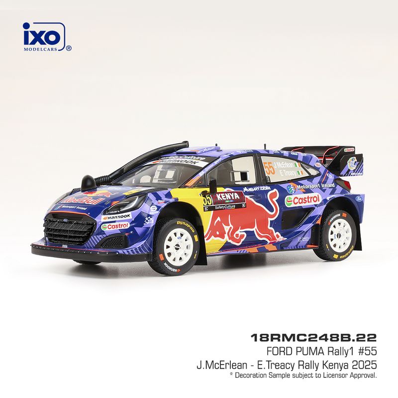 1:18 Ixo - Ford Puma Rally1, Safari Rallye Kenia, 2025, #55 J. McErLean