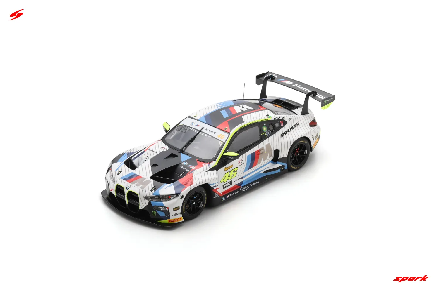 1:18 Spark - BMW M4 GT3 No.46 Team WRT 2nd Bathurst 12H 2025 V. Rossi - C. Weerts - R. Marciello 1:18 Spark - BMW M4 GT3 No.46 Team WRT 2nd Bathurst 12H 2025 V. Rossi - C. Weerts - R. Marciello