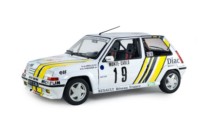 1:18 Solido - Renault 5 GT Turbo Mk2 #19 Rally Monte Carlo 1989 A. Oreille 1:18 Solido - Renault 5 GT Turbo Mk2 #19 Rally Monte Carlo 1989 A. Oreille