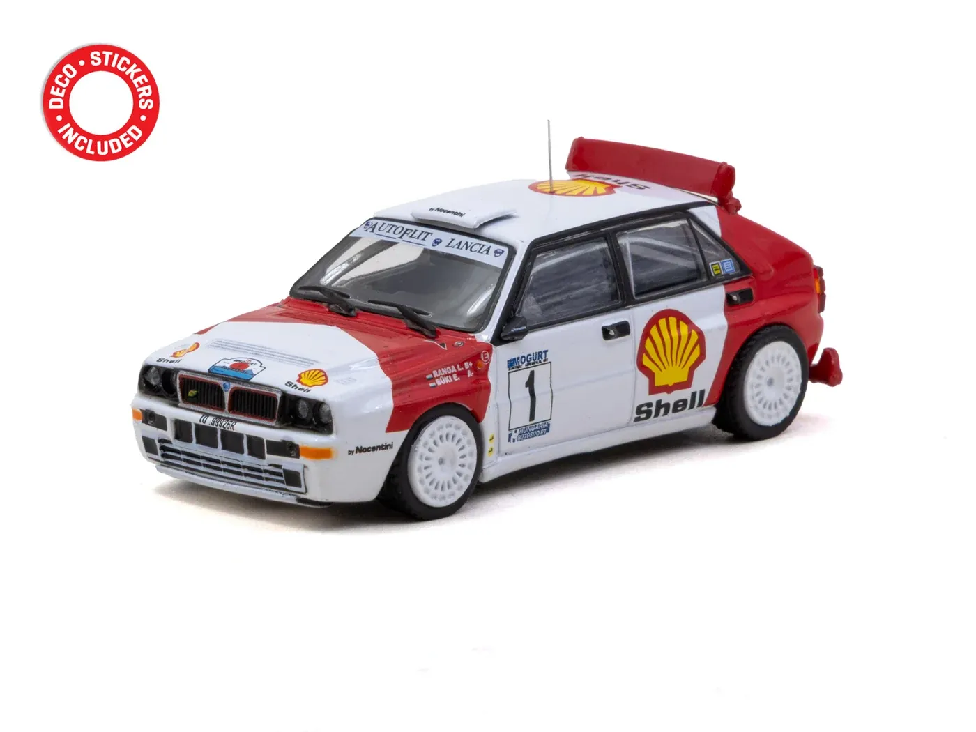1:64 Tarmac - Lancia Delta HF Integrale #1 László Sen Ranga/Erno Büki Mogürt-Salgó Rallye 1993 Winner 1:64 Tarmac - Lancia Delta HF Integrale #1 László Sen Ranga/Erno Büki Mogürt-Salgó Rallye 1993 Winner