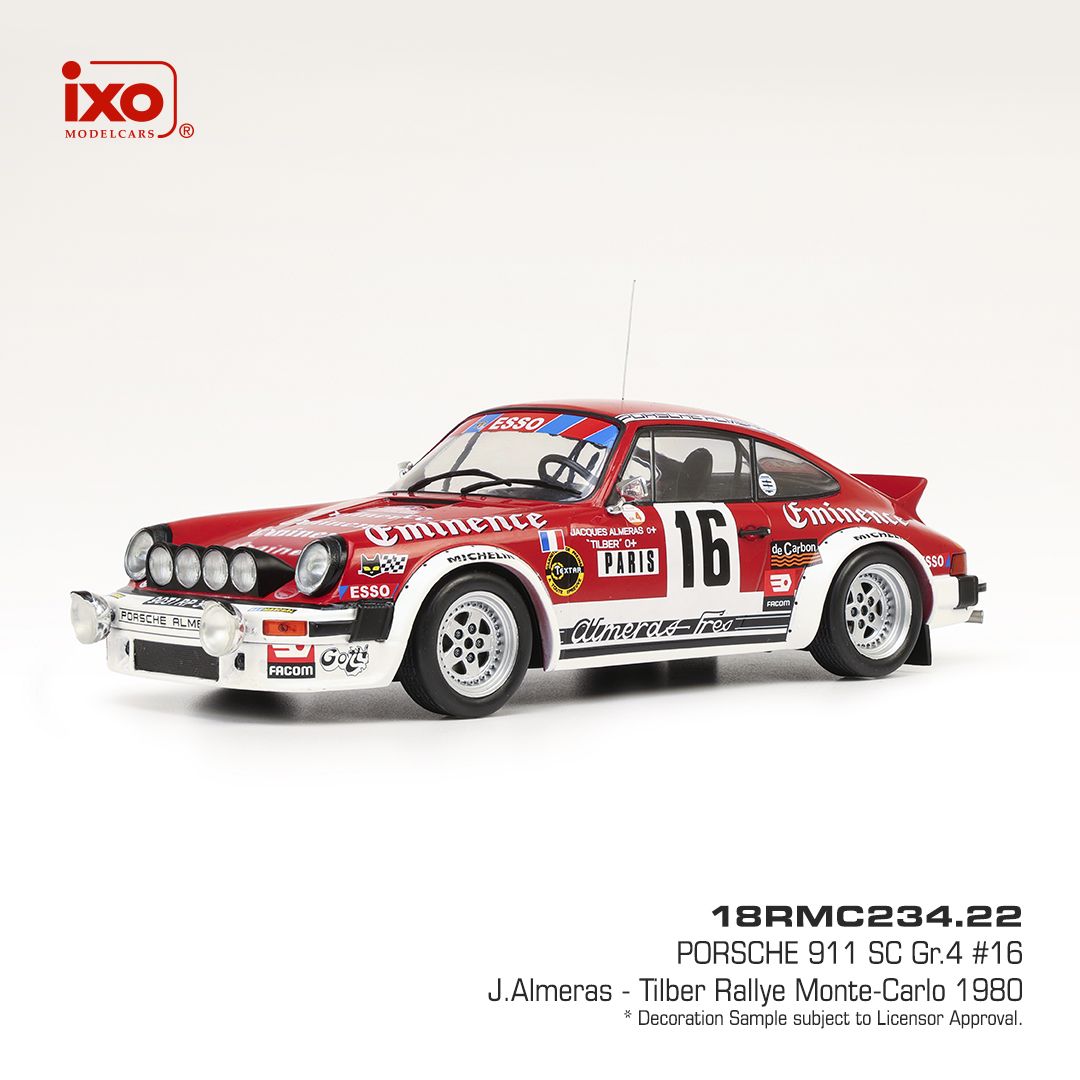 1:18 Ixo - Porsche 911 SC Gr.4, Rally Monte Carlo, 1980, Almeras, #16, J. Almeras - C. Tilber 1:18 Ixo - Porsche 911 SC Gr.4, Rally Monte Carlo, 1980, Almeras, #16, J. Almeras - C. Tilber