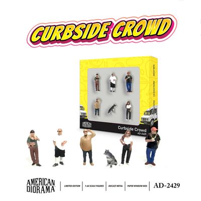 1:64 American Diorama - Figure set - Curbside Crowd 1:64 American Diorama - Figure set - Curbside Crowd