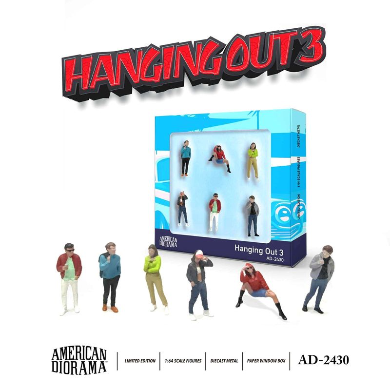 1:64 American Diorama - Figure set - Hanging Out 3