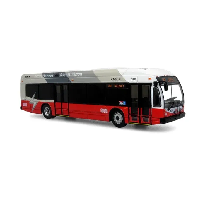 1:87 Iconic Replicas - Nova Bus LFSe Transit Bus: San Francisco MUNI *29 Sunset Baker Beach*