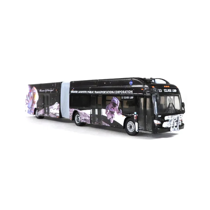 1:87 Iconic Replicas - New Flyer Xcelsior XN60 Articulated Transit Bus: Lafayette, IN *13 Silver Loop*