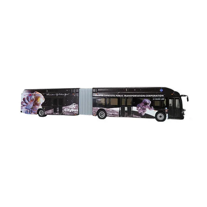1:87 Iconic Replicas - New Flyer Xcelsior XN60 Articulated Transit Bus: Lafayette, IN *13 Silver Loop*