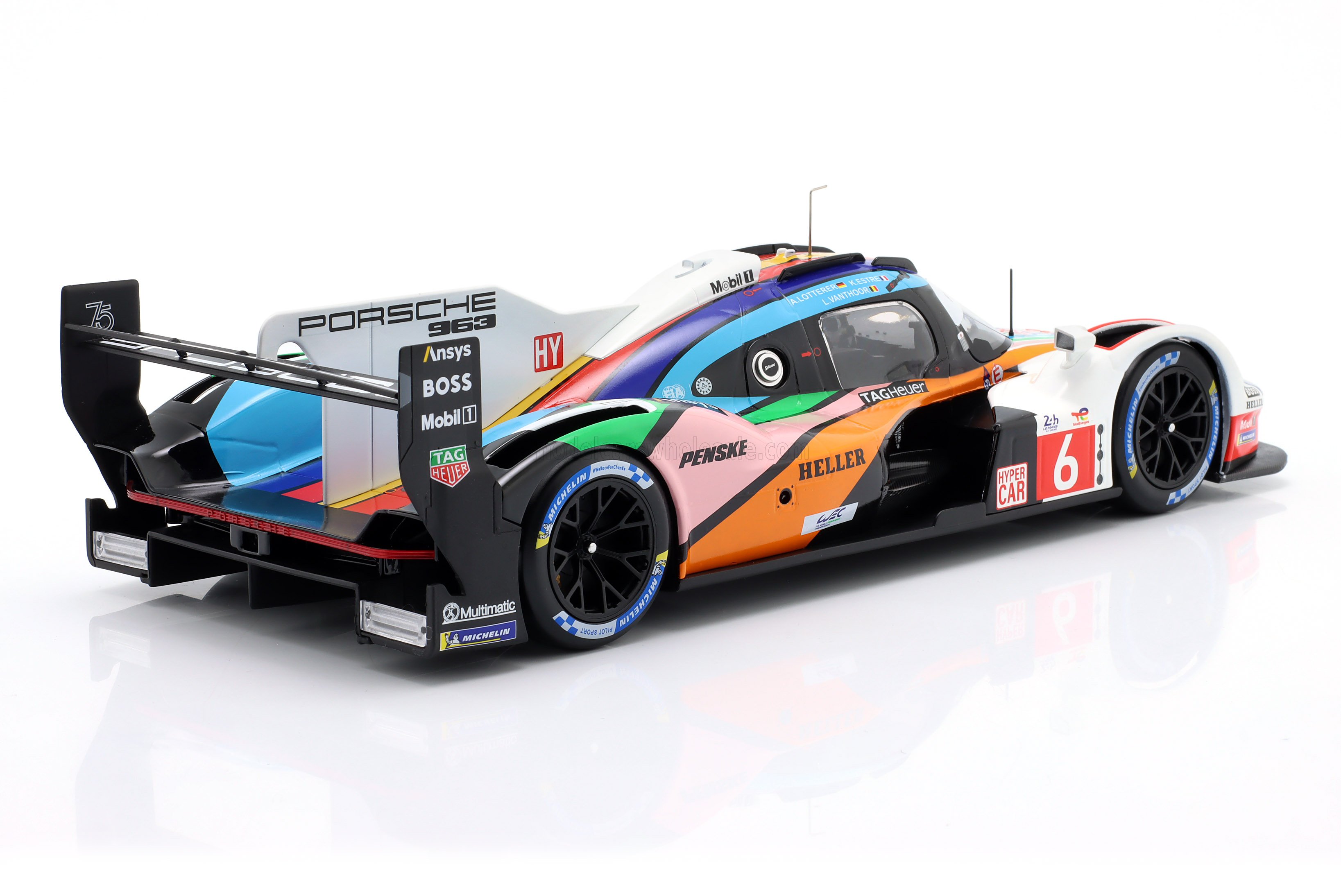 1:18 Ixo - Porshce 963 9rd 4.6L Turbo V8 Team Porsche Penske Motorsport #6 24h Le Mans 2023 K. Estre - A. Lotterer - L. Vanthoor