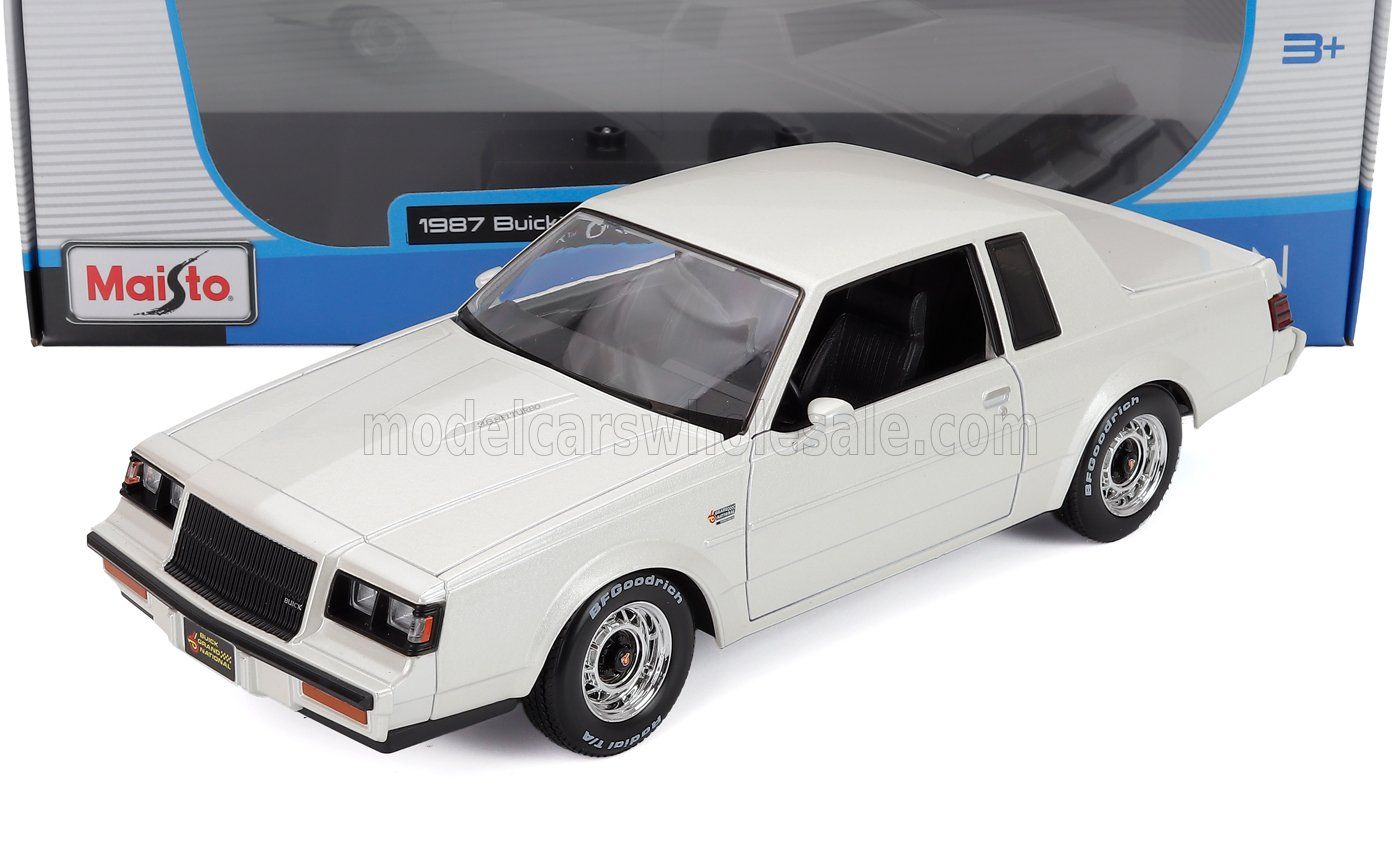 1:18 Maisto - 1987 Buick Grand National White 1:18 Maisto - 1987 Buick Grand National White