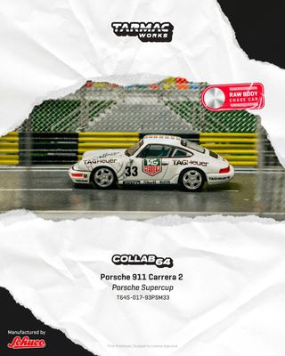 1:64 Tarmac - Porsche 911 Carrera 2 Porsche Supercup Monaco 1993 Winner 1:64 Tarmac - Porsche 911 Carrera 2 Porsche Supercup Monaco 1993 Winner