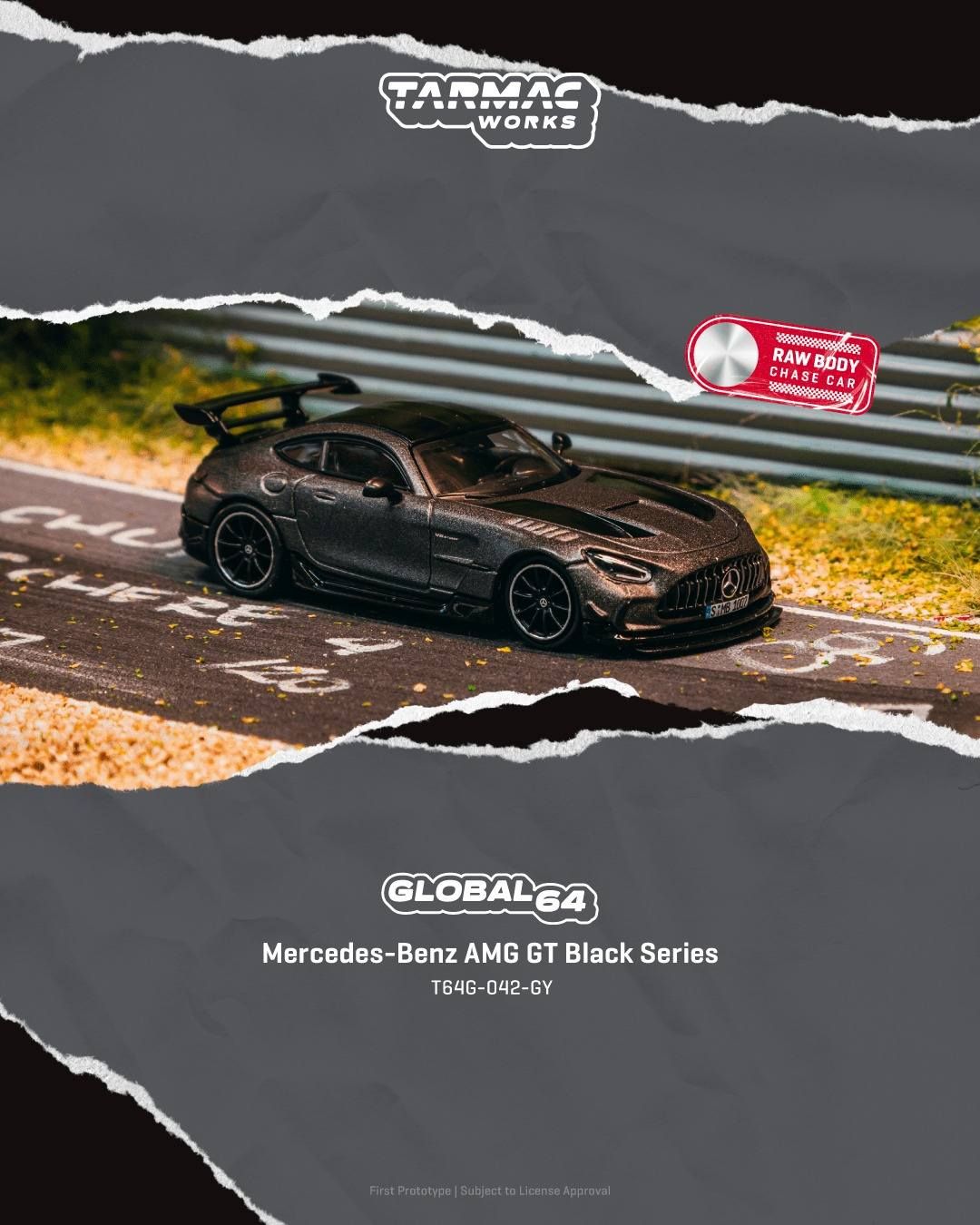 1:64 Tarmac - Mercedes-Benz AMG GT Black Series, grey