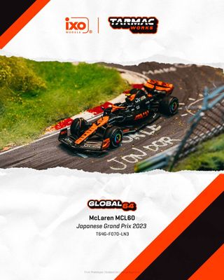 1:64 Tarmac - 2023 McLaren MCL60 Lando Norris, Japanese Grand Prix 1:64 Tarmac - 2023 McLaren MCL60 Lando Norris, Japanese Grand Prix