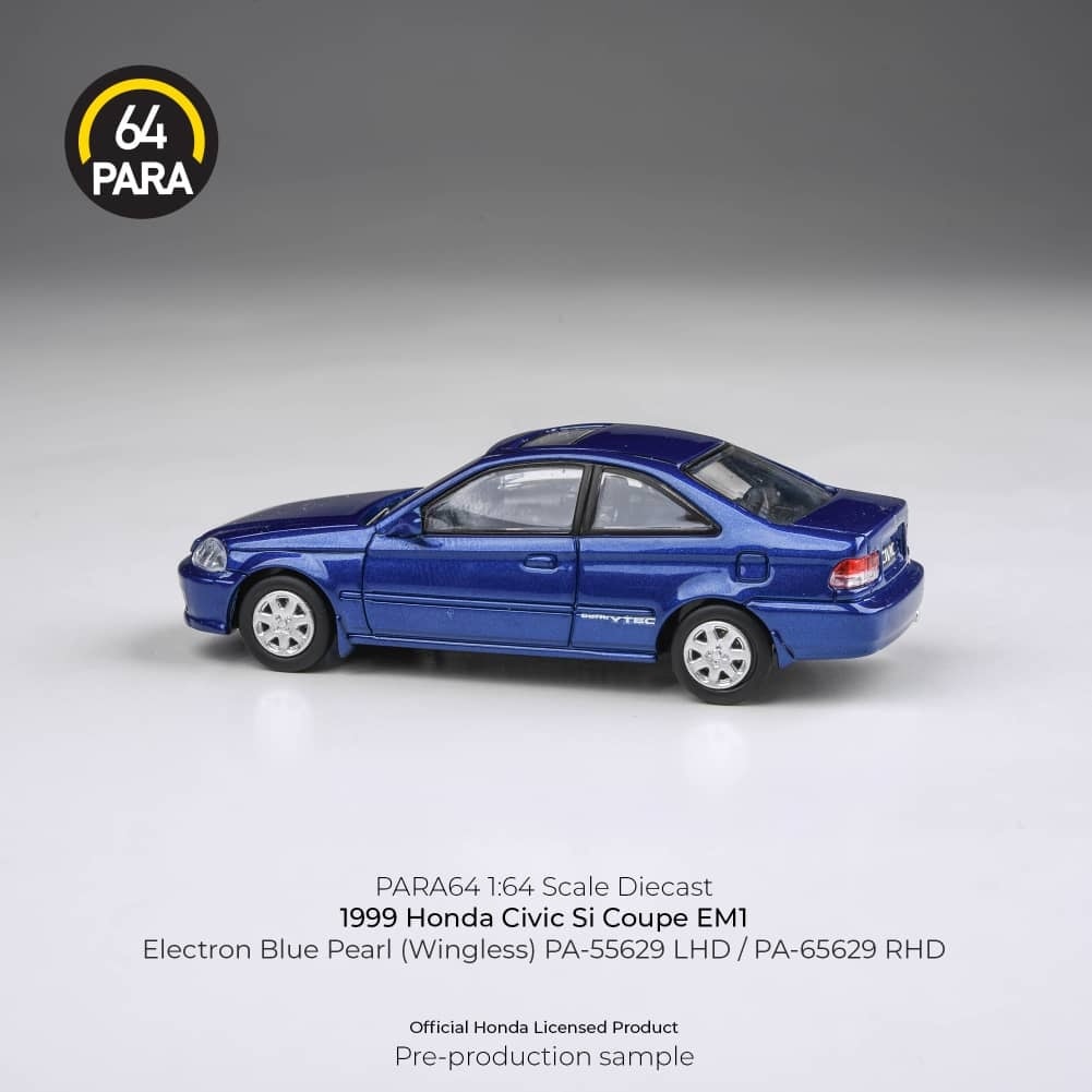 1:64 Para64 - 1999 Honda Civic EM1, electron blue pearl (wingless)