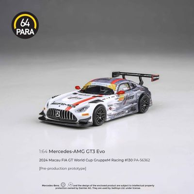 1:64 Para64 - 2024 Mercedes-AMG GT3 Macau FIA GT World Cup GruppeM Racing #130 P1 1:64 Para64 - 2024 Mercedes-AMG GT3 Macau FIA GT World Cup GruppeM Racing #130 P1