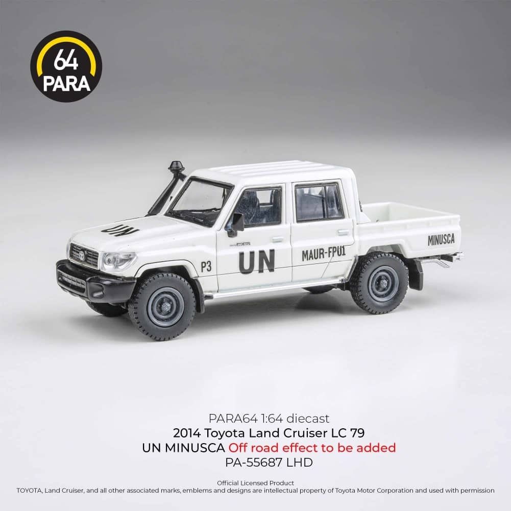 1:64 Para64 - 2014 Toyota Land Cruiser LC79 UN MINUSCA Off road effect