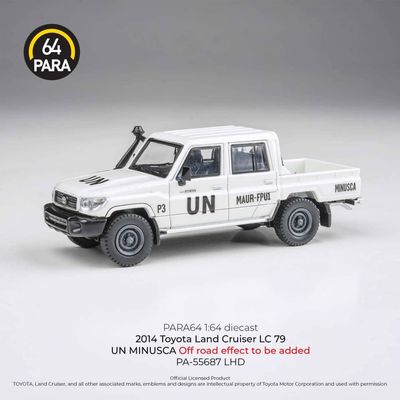 1:64 Para64 - 2014 Toyota Land Cruiser LC79 UN MINUSCA Off road effect 1:64 Para64 - 2014 Toyota Land Cruiser LC79 UN MINUSCA Off road effect