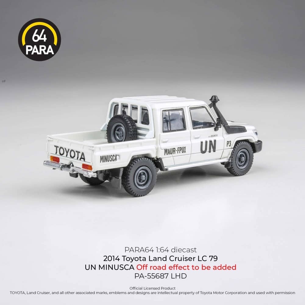 1:64 Para64 - 2014 Toyota Land Cruiser LC79 UN MINUSCA Off road effect