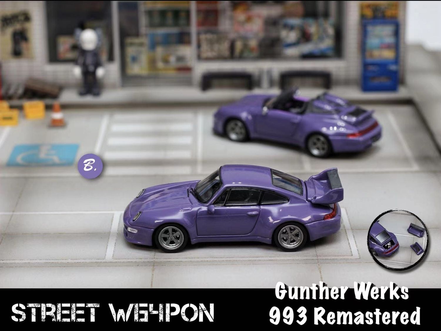 1:64 Street Weapon - Porsche Gunther Werks 993 Purple