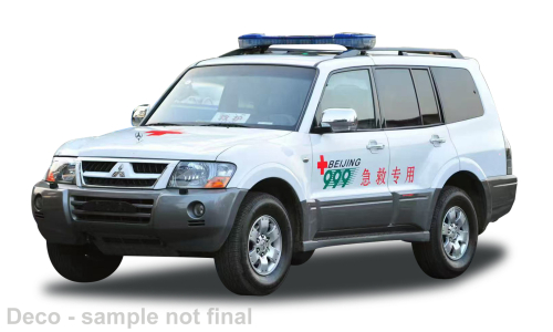 1:18 Sunstar - Mitsubishi Pajero V73 Beijing Red Cross Rescue Service Center