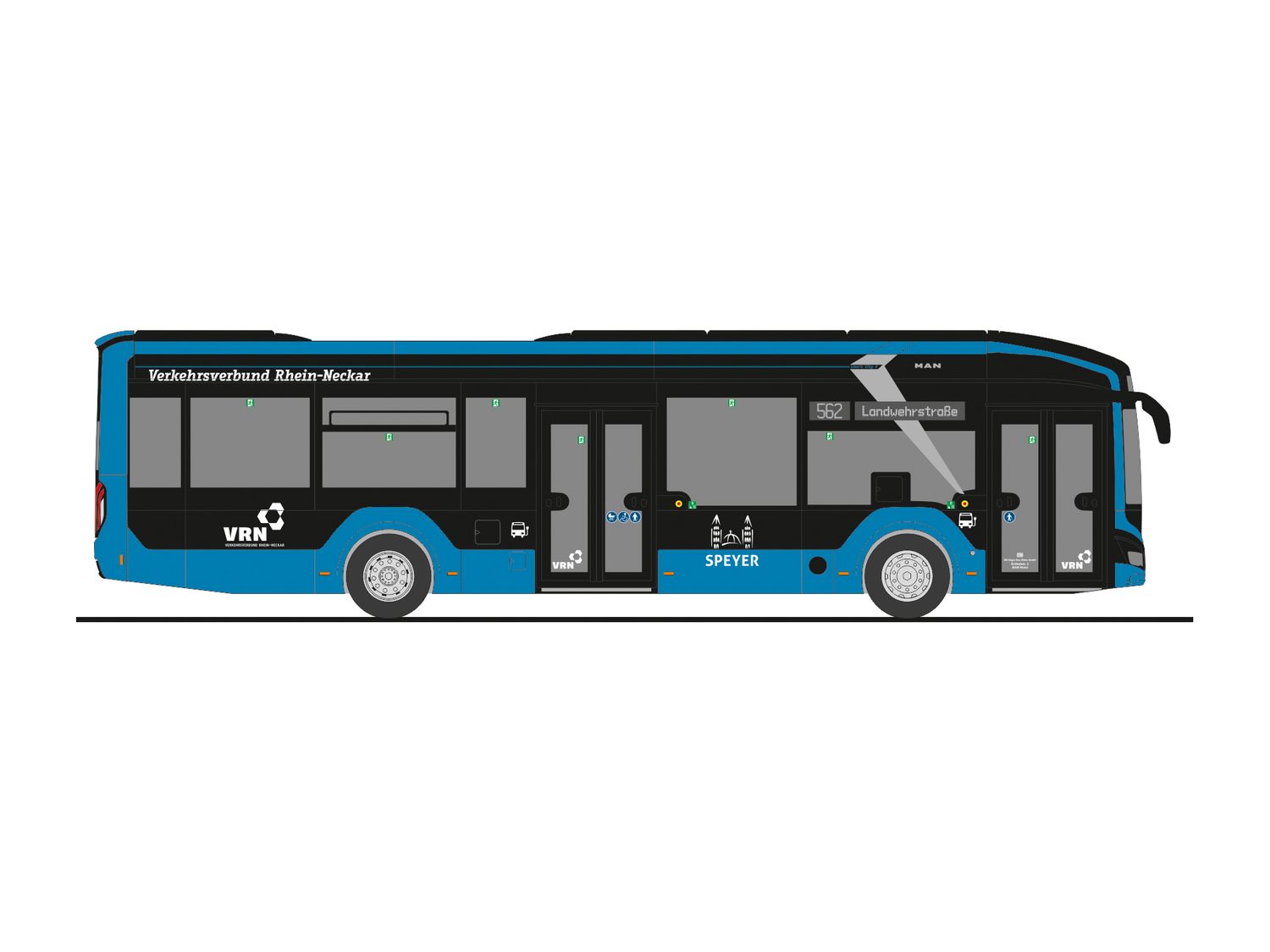 1:87 Rietze - MAN Lion s City 12 E, Stadtbus Speyer - DB Regio Bus Mitte
